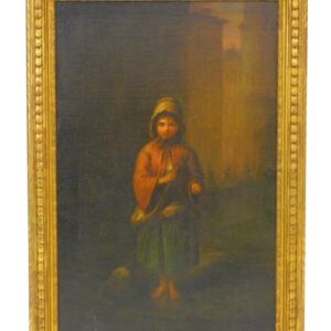 Richard Morrel Staigg "Girl Crossing Sweeper" Oil Painting