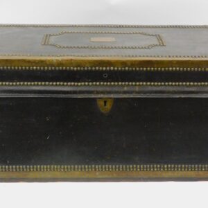 19th Century Brass and Leatherbound Camphor Wood Chest by Unknown Artist