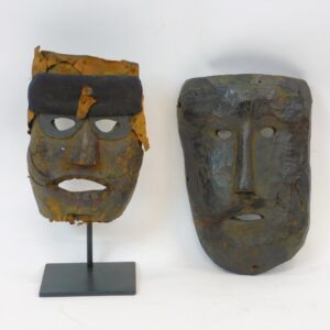 Nepalese Shaman Mask Pair by Unknown Artist