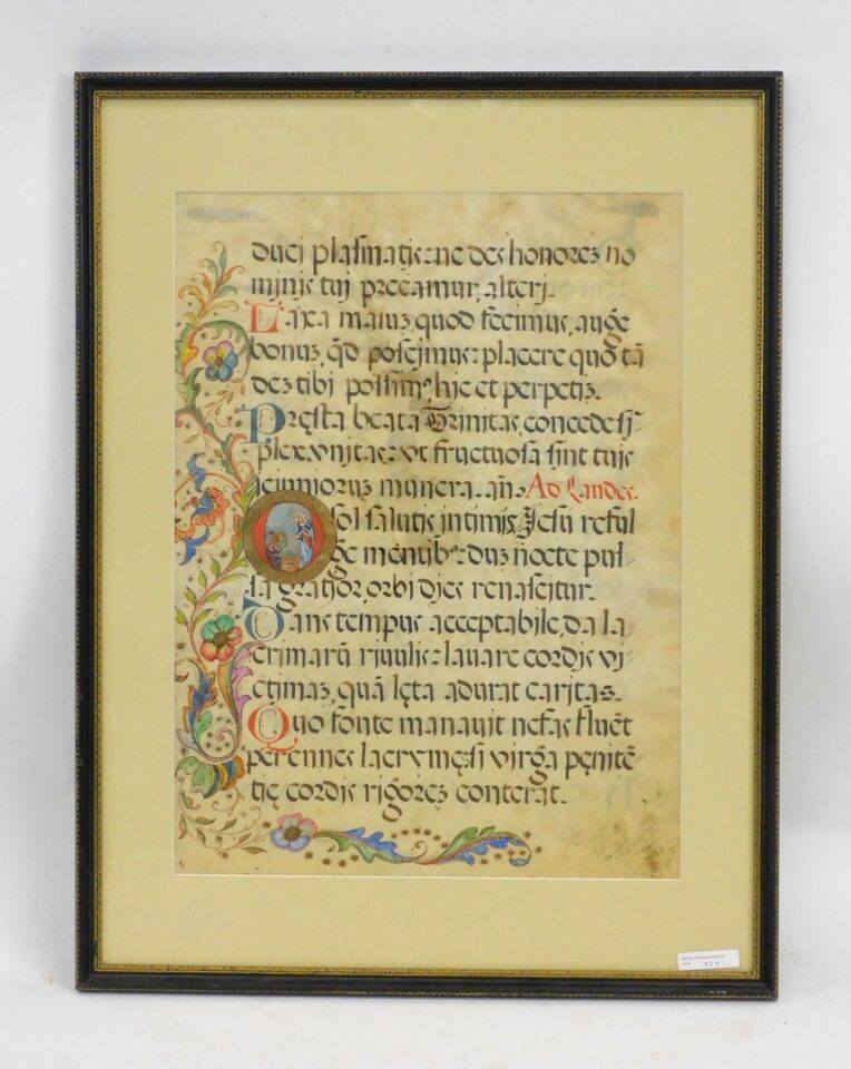 Spanish Annunciation Prayer Leaf