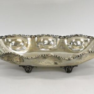 Vigueras Sterling Silver Footed Bowl with Ornate Border