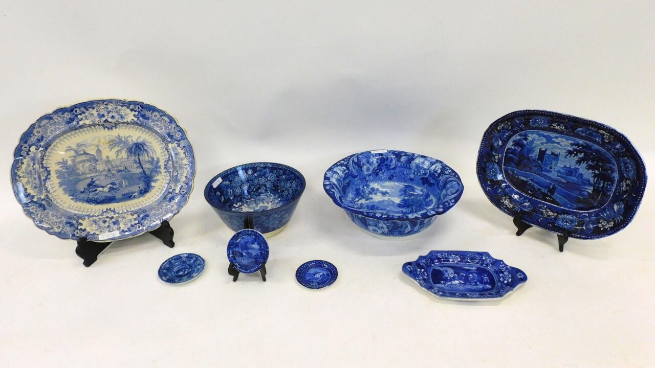 Blue Staffordshire Collection by Unknown Artist