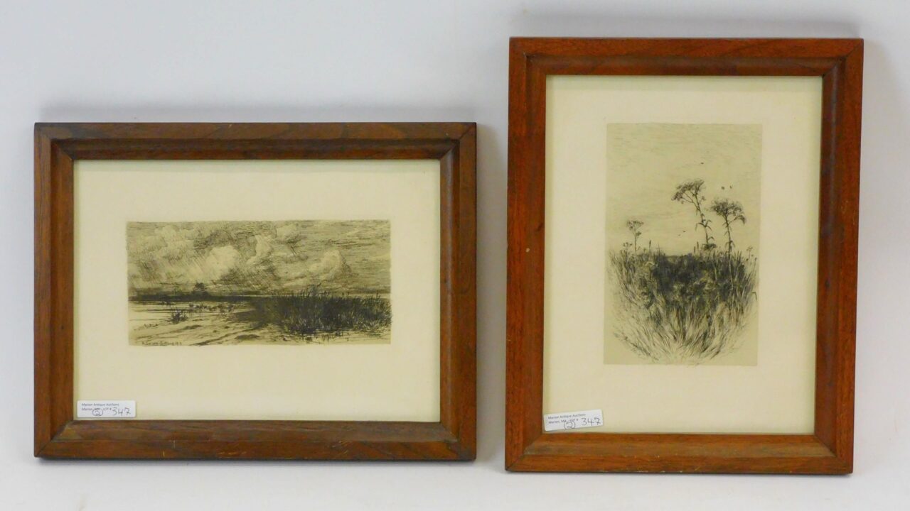 Robert Swain Gifford Etchings: Wildflowers & Marshland