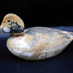 Attributed to Shorty Burr: Early Golden Eye Drake Decoy