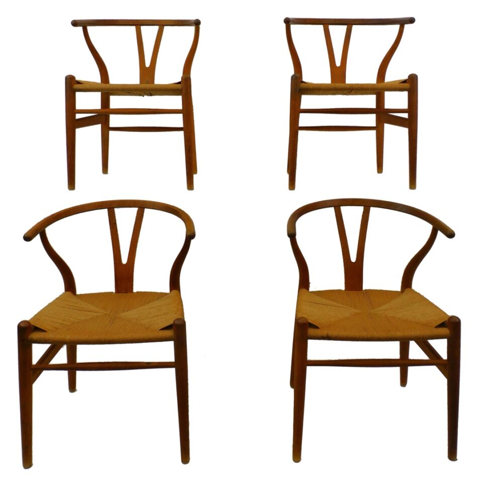 Hans Wegner for Carl H Wishbone Chairs