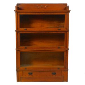 Early 20th Century Wernicke Carved Oak Bookcase