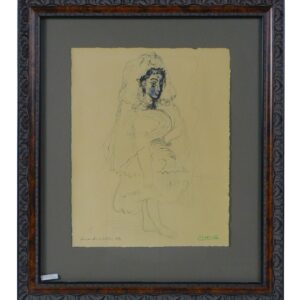 Pablo Picasso Jacqueline en Espagnole Lithograph Circa 1967 Auction Catalog Art Sale.