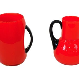 Pairpoint Flambe handled pitchers