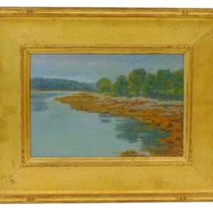 Frank Warren Marshall River Scene Oil Painting 19th/20th Century.