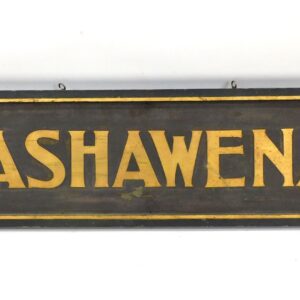 Late 19th Century Nashawena Island Gilt Sign