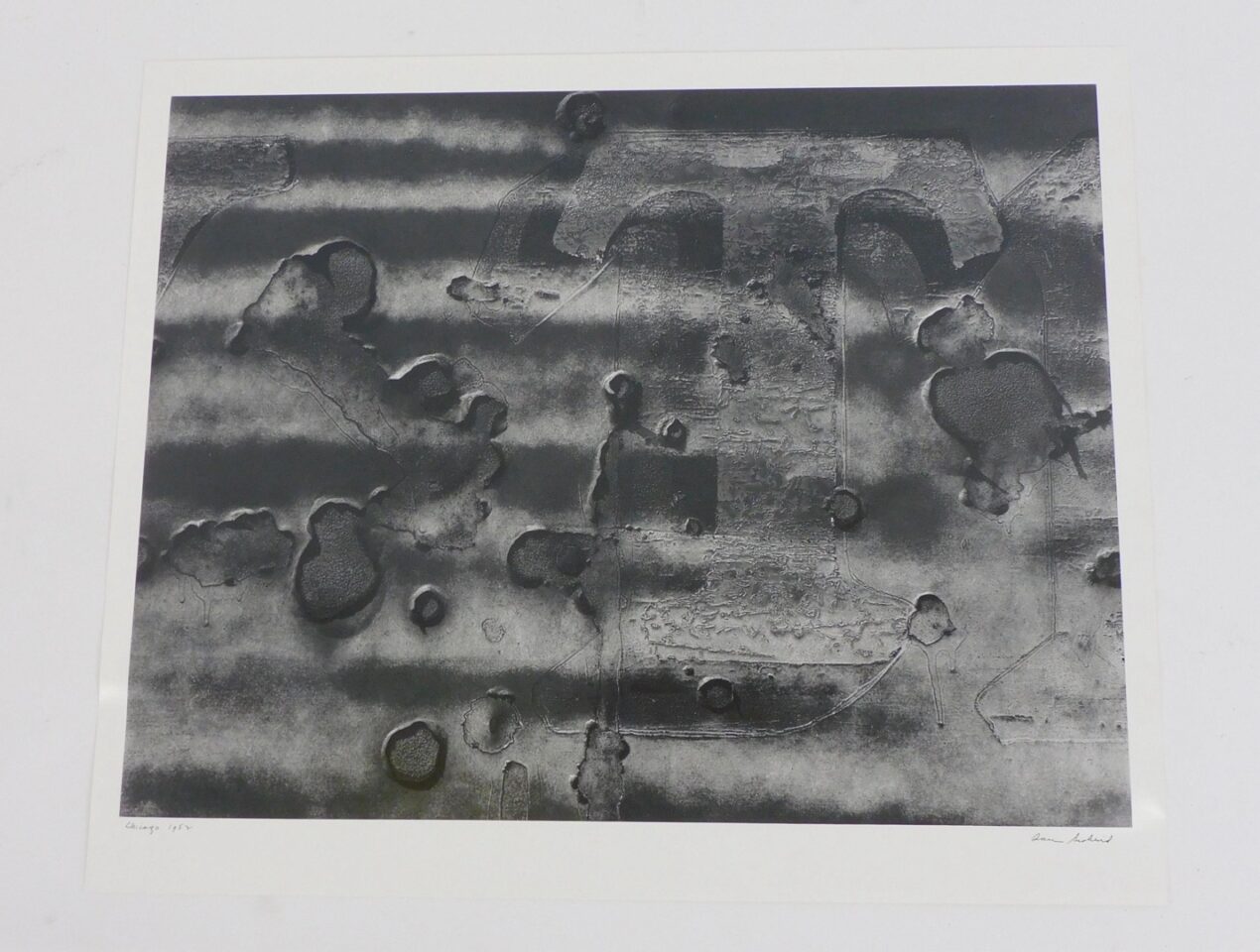 Aaron Siskind "Chicago" Gelatin Silver Print 1952 Auction Catalog Antique Estate Jean Hedge Provenance Randy.