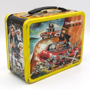 1966 "Man from U.N.C.L.E." Tin Litho Lunch Box with Thermos by Unknown Artist