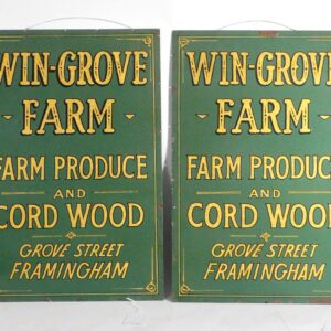 Win-Grove Farm Metal Signs