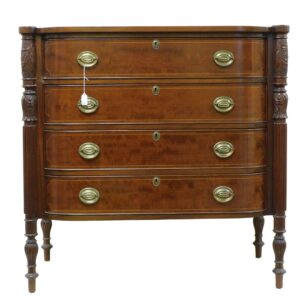 Henry F Miller Federal Style Mahogany Chest of Drawers