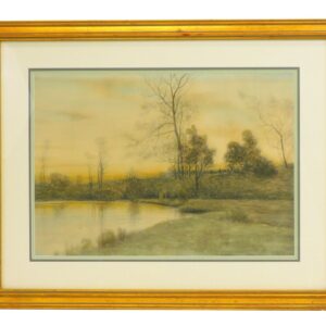 Samuel R. Chaffee Watercolor Landscape