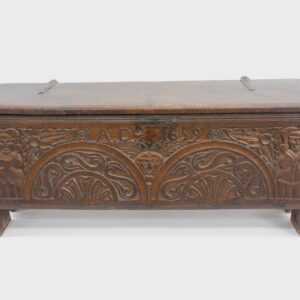 Jacobean Lift-Top Blanket Box by Unknown Artist