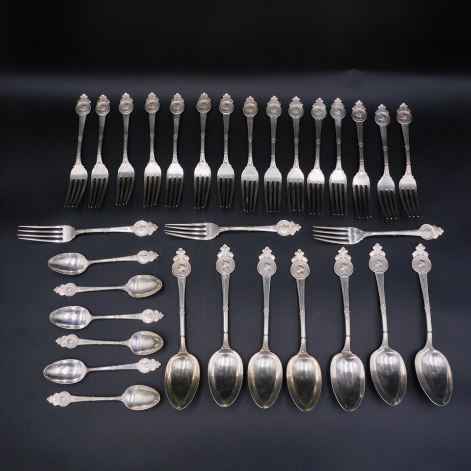 Gorham Sterling Silver Medallion Flatware Set