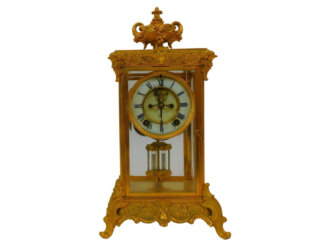 Ansonia Crystal Regulator Clock