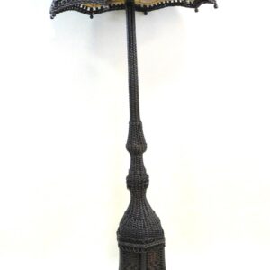 Rare Wicker Floor Lamp by Mary Jean McLaughlin