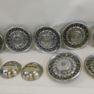 Chrome Hubcaps by Cadillac and Mercury