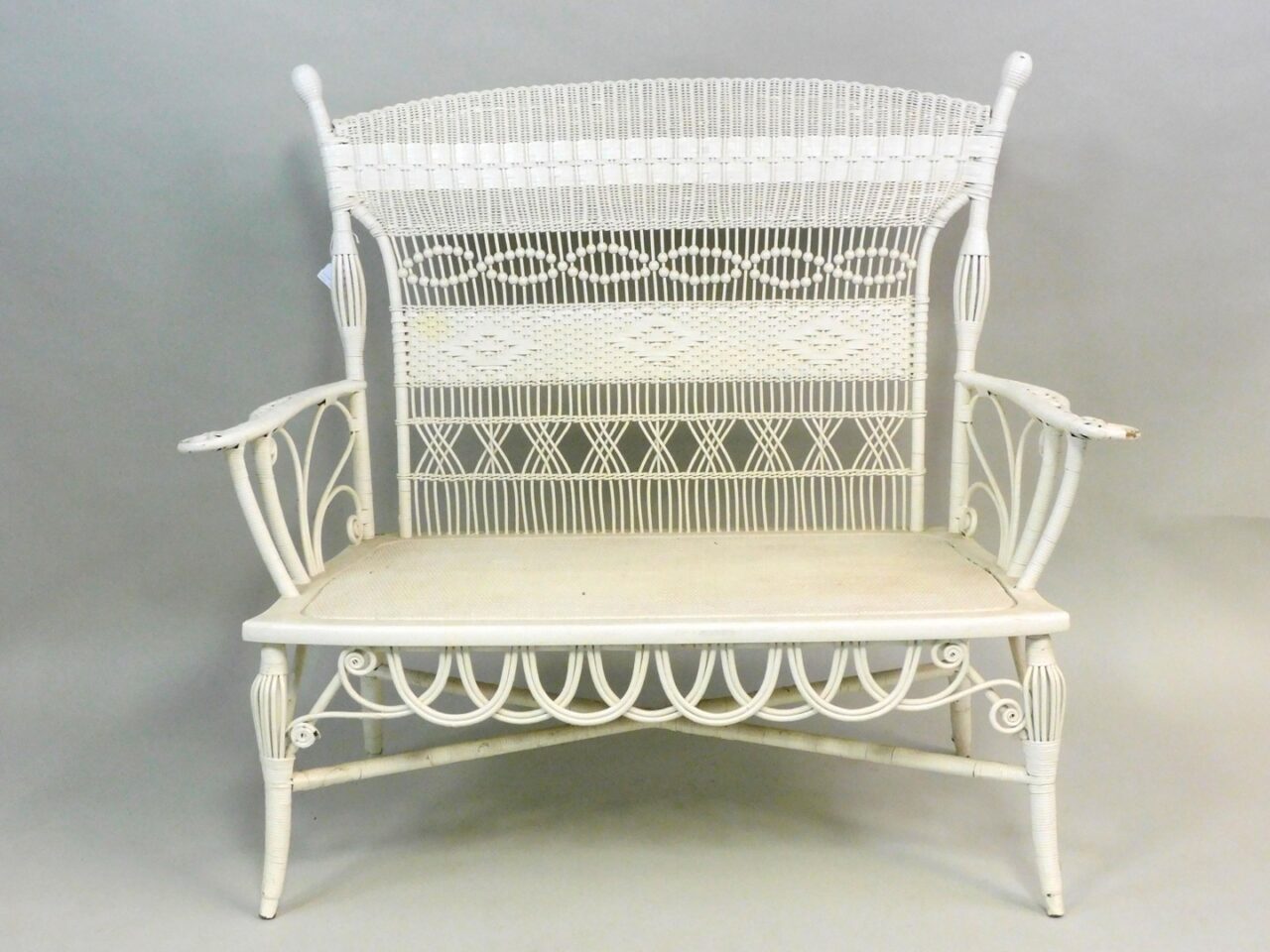 Victorian Wicker Loveseat by Mary Jean McLaughlin