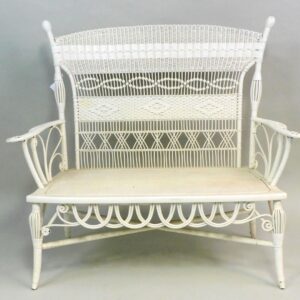 Victorian Wicker Loveseat by Mary Jean McLaughlin