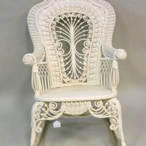 Heywood Brothers Wakefield Co. Victorian Wicker Rocking Chair