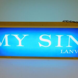 Vintage My Sin Lavin Illuminated Advertising Sign