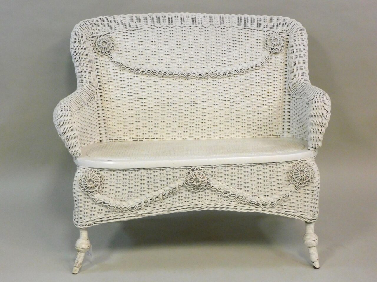 Victorian Wicker Settee by Mary Jean McLaughlin