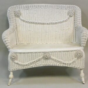 Victorian Wicker Settee by Mary Jean McLaughlin