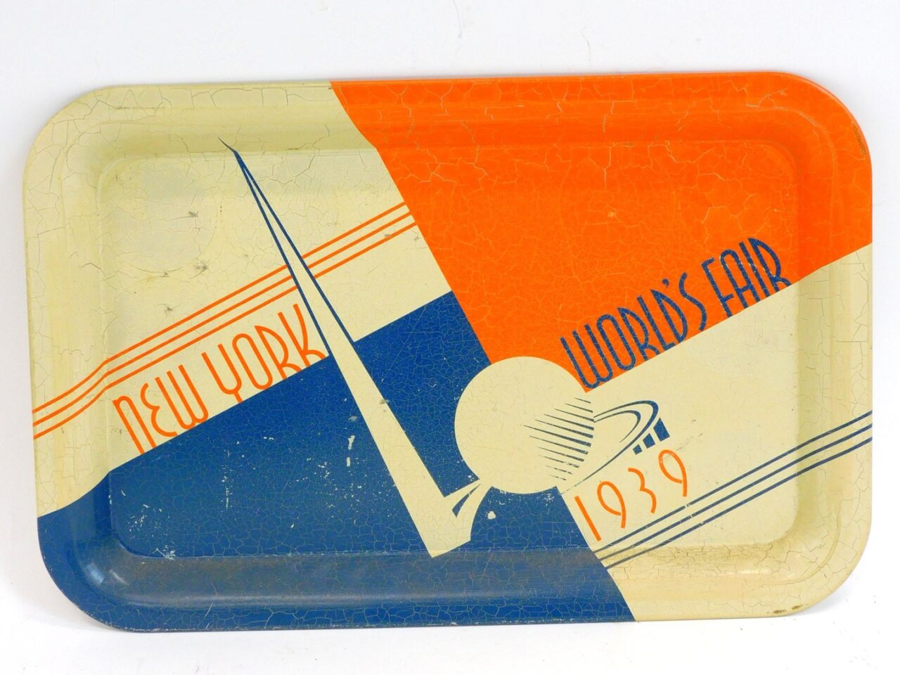 1939 New York World’s Fair Metal Advertising Tray by Unknown Artist