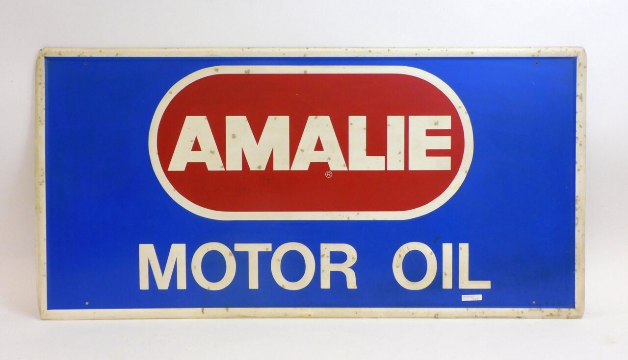 Amalie Aluminum Advertising Sign