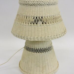 Vintage Wicker Table Lamp