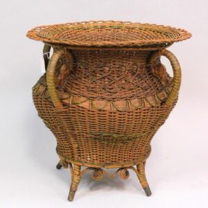 Heywood Brothers Wakefield Co. Victorian Wicker Jardiniere