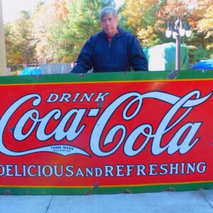 Tennessee Enamel Large Vintage Coca-Cola Sign Circa 1930s