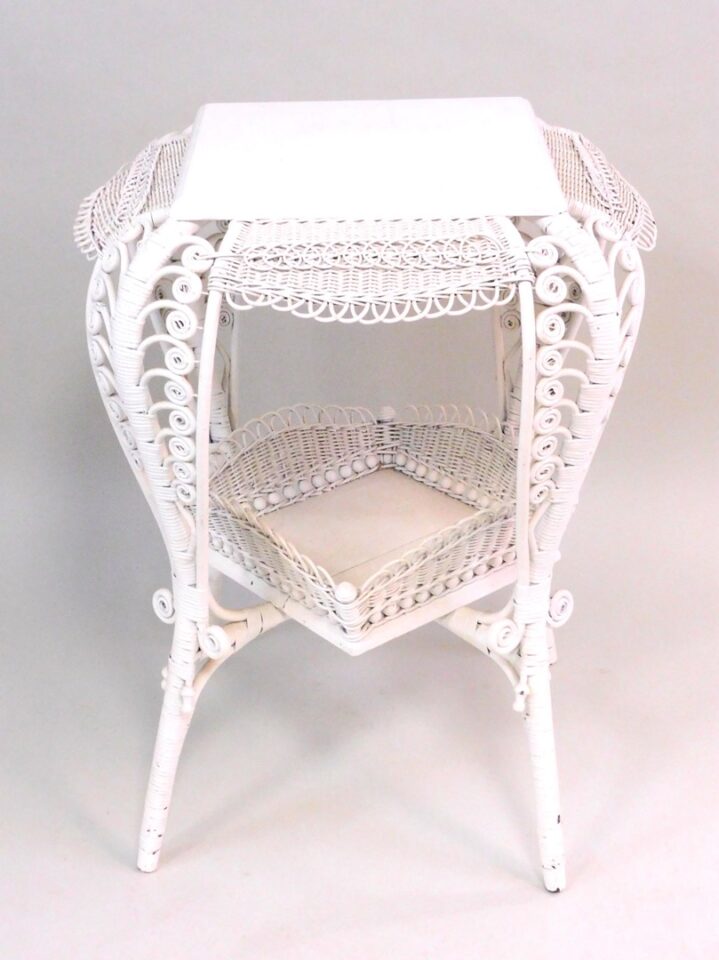 Victorian Wicker Table by Mary Jean McLaughlin