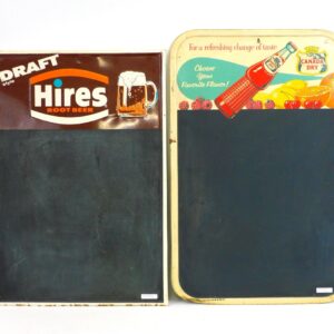 Vintage Advertising Metal Chalkboard Signs by Unknown Artists