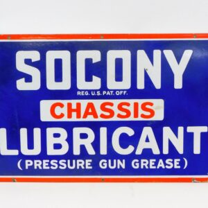 Vintage Sacony Enamel Advertising Sign