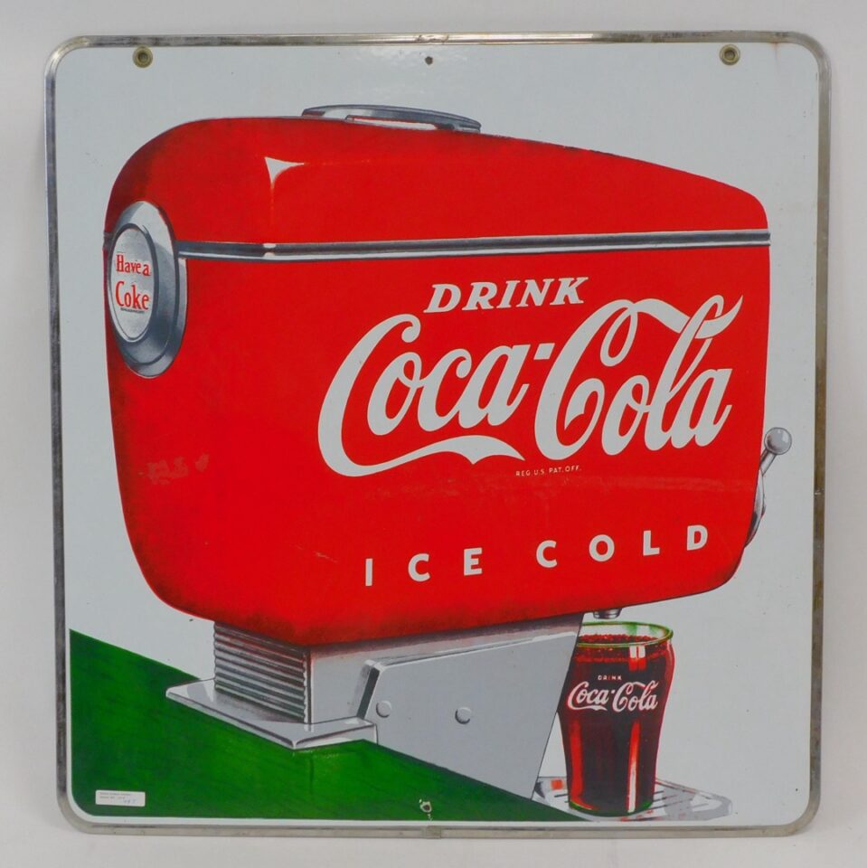 Vintage Coca Cola Enamel Sign