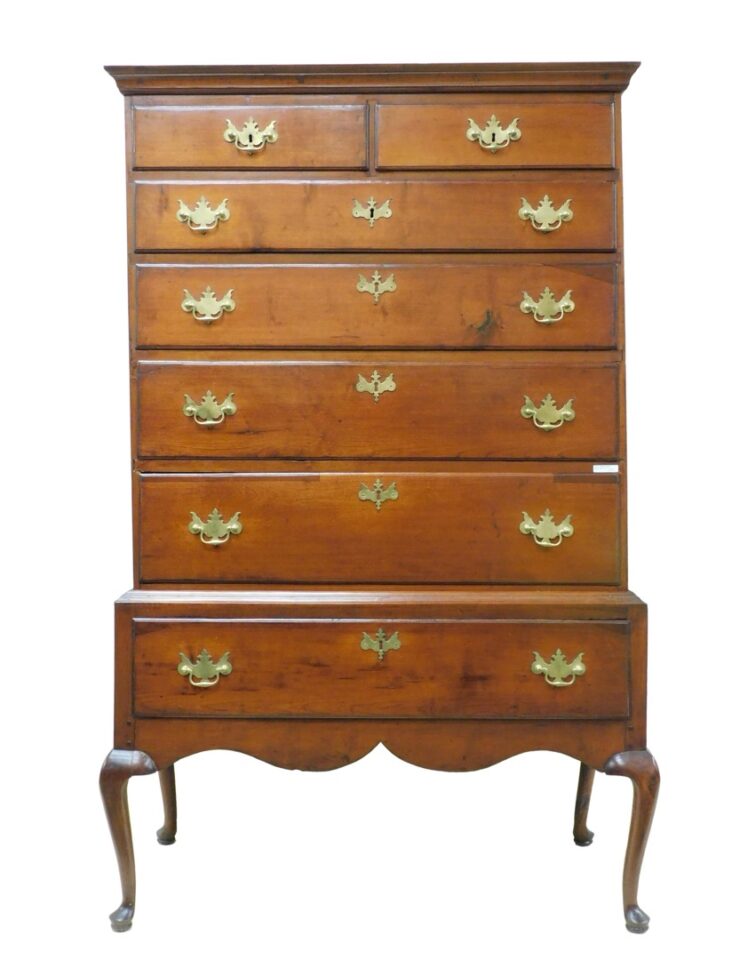 Queen Anne Style Connecticut Chest on Stand