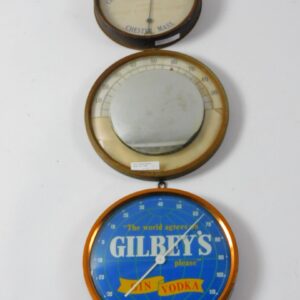 Vintage Advertising Thermometers by Gibley's and Standard