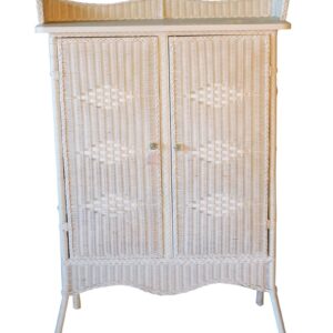 Art Deco Wicker Two-Door Cupboard