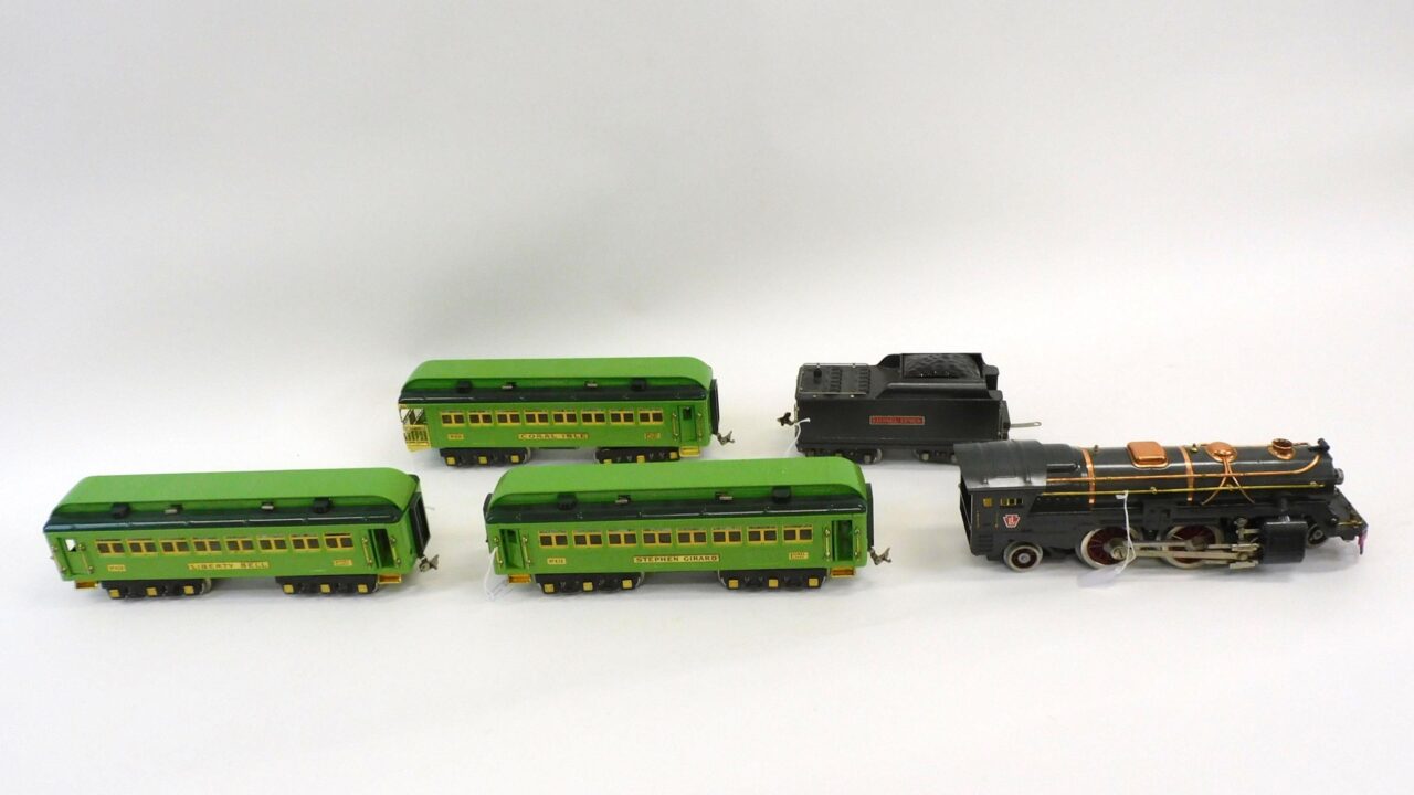 Five-Piece Lionel Standard Gauge Train Set with Stephen Girard Cars