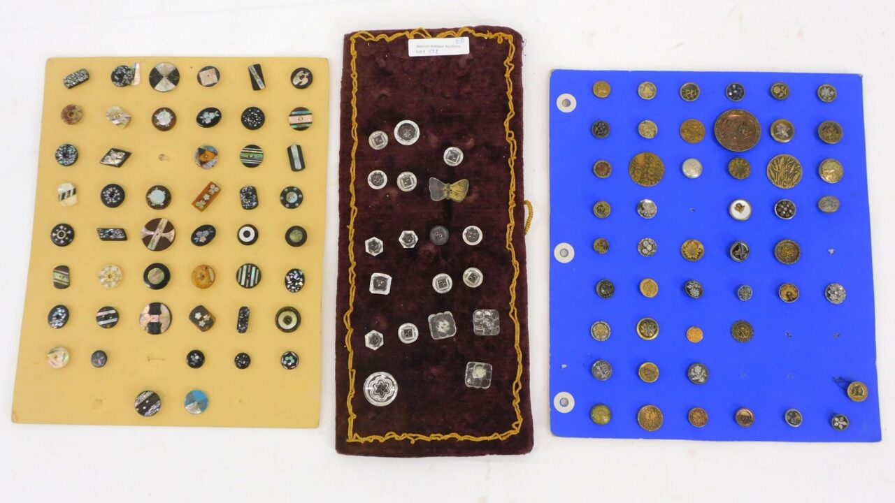 Collection of 19th Century Buttons by Various Artists