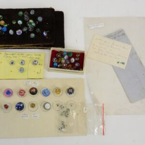 Collection of 19th Century Glass Buttons by Hanson and Gentile