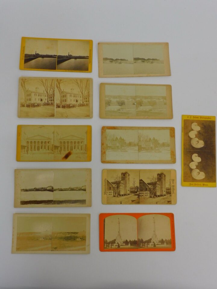 Westport and New Bedford Stereo View Cards