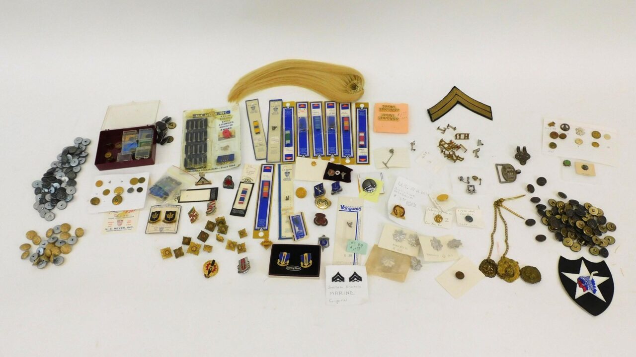 Military Insignias and Badges Collection