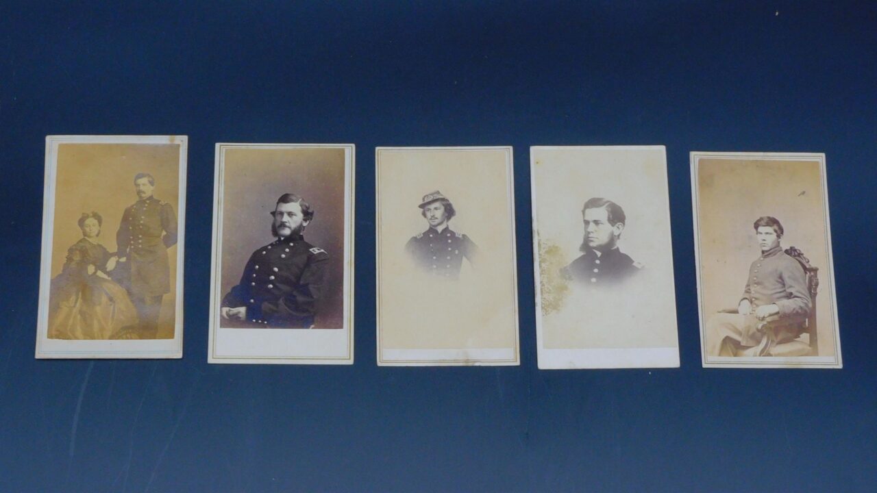 Civil War Era CDV Cards Featuring Joe Docker Vermont and Other Prominent Figures