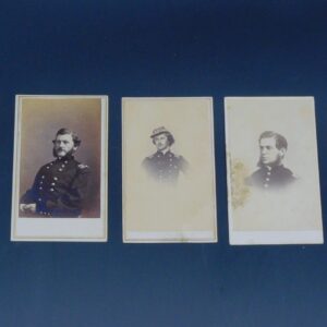 Civil War Era CDV Cards Featuring Joe Docker Vermont and Other Prominent Figures