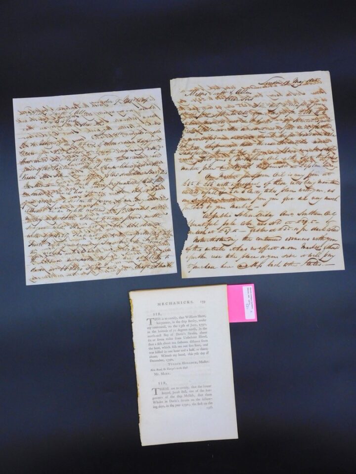 Lemuel Goddard Handwritten Letter Discussing Greener Guns and Whaling Voyage